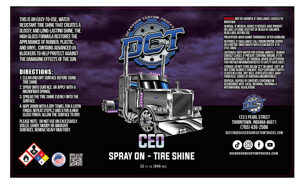 The CEO Tire Shine
